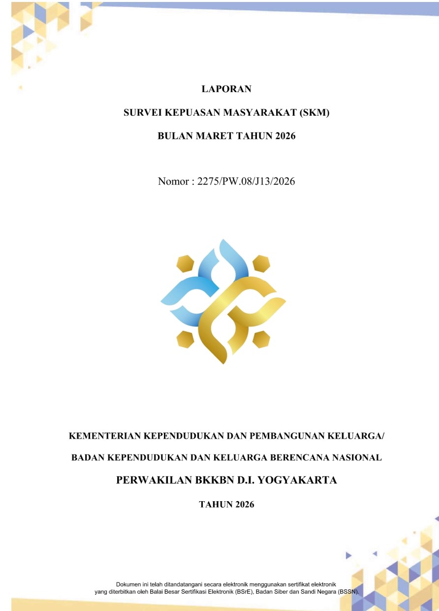 Laporan Survei Kepuasan Masyarakat (SKM) Bulan Maret Tahun 2026 Perwakilan BKKBN D.I. Yogyakarta