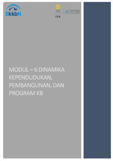 Modul 6- Dinamika Kependudukan